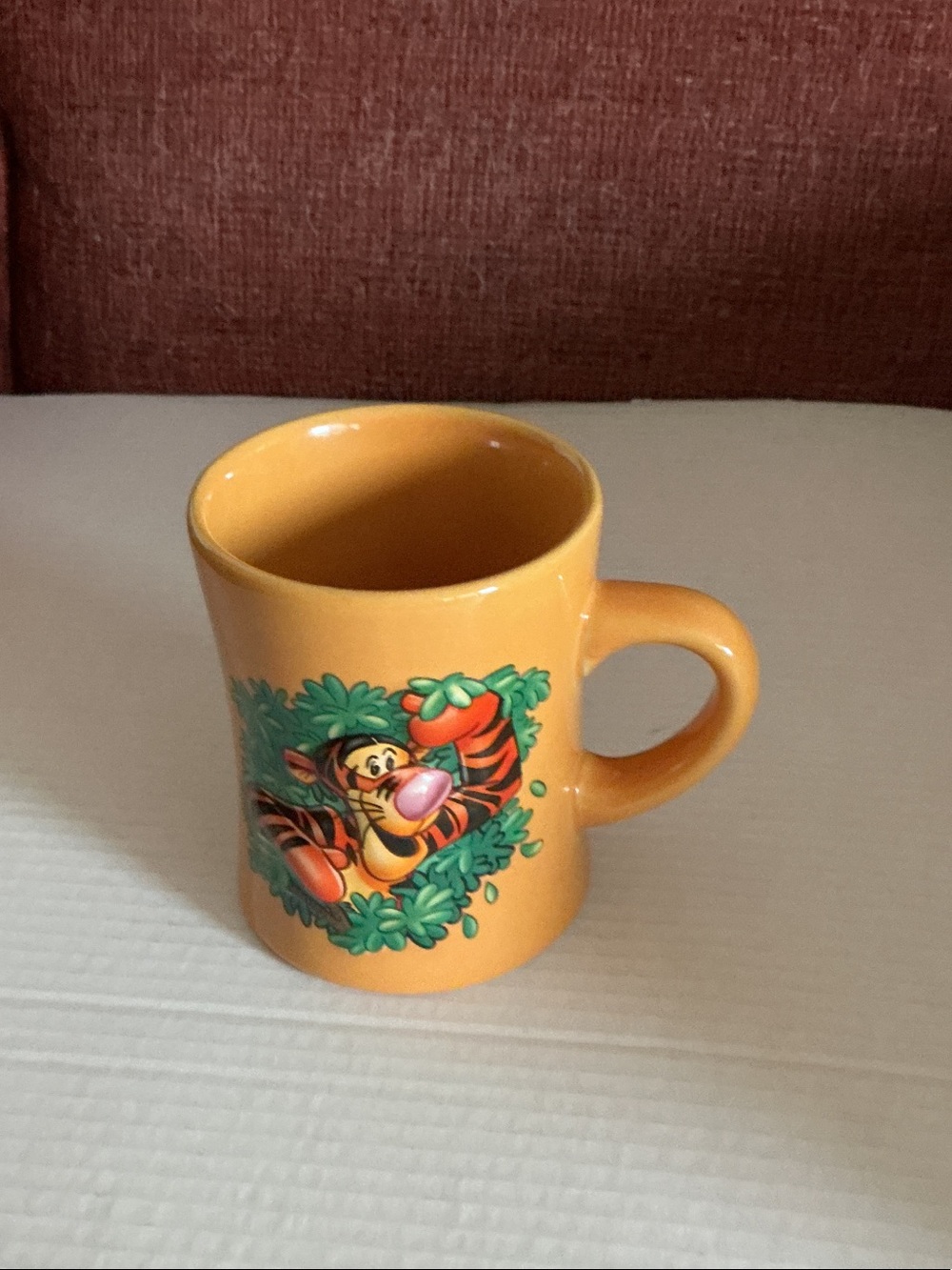 Disney Tigger Raised 3D Image Front &back orange large sturdy  mug
